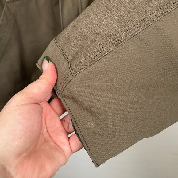 Carhartt Men 2XL Brown Full Swing Relaxed Fit Ripstop Insulated Jacket Hooded - Picture 4 of 12